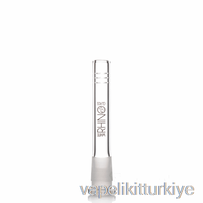 Vape Kalem Vape Mate Beyaz Gergedan 19/14 Cam Alt Gövde 4 Inç